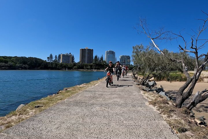 River to River, Land and Sea E-bike Tour in Brisbane