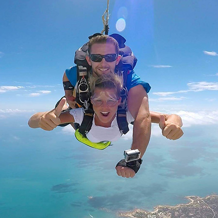 Tandem Skydive with Beach Landing  - Free Transfers