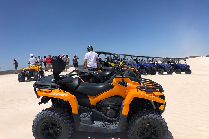 Two Seater Quad Bike Hire for Two + Free Sandboard Hire for each Person