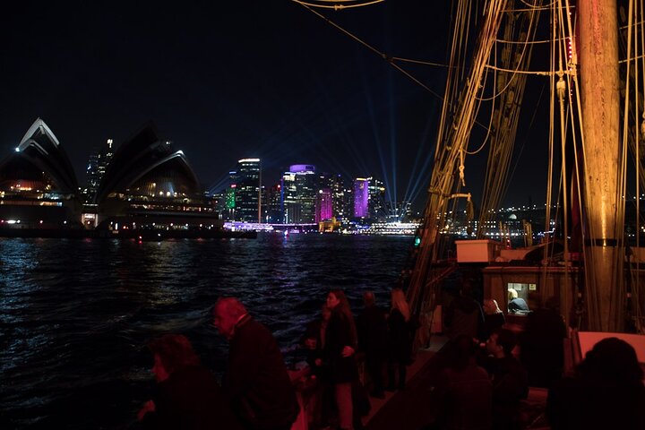 Vivid Tall Ships Dinner Cruise on Sydney Harbour