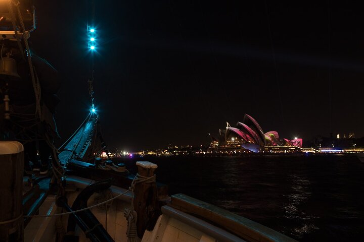 Vivid Tall Ships Dinner Cruise on Sydney Harbour