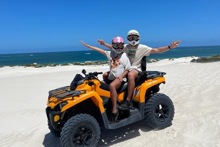 Two Seater Quad Bike Hire for Two + Free Sandboard Hire for each Person