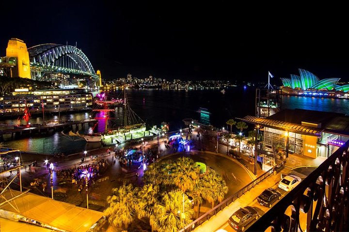 Vivid Tall Ships Dinner Cruise on Sydney Harbour