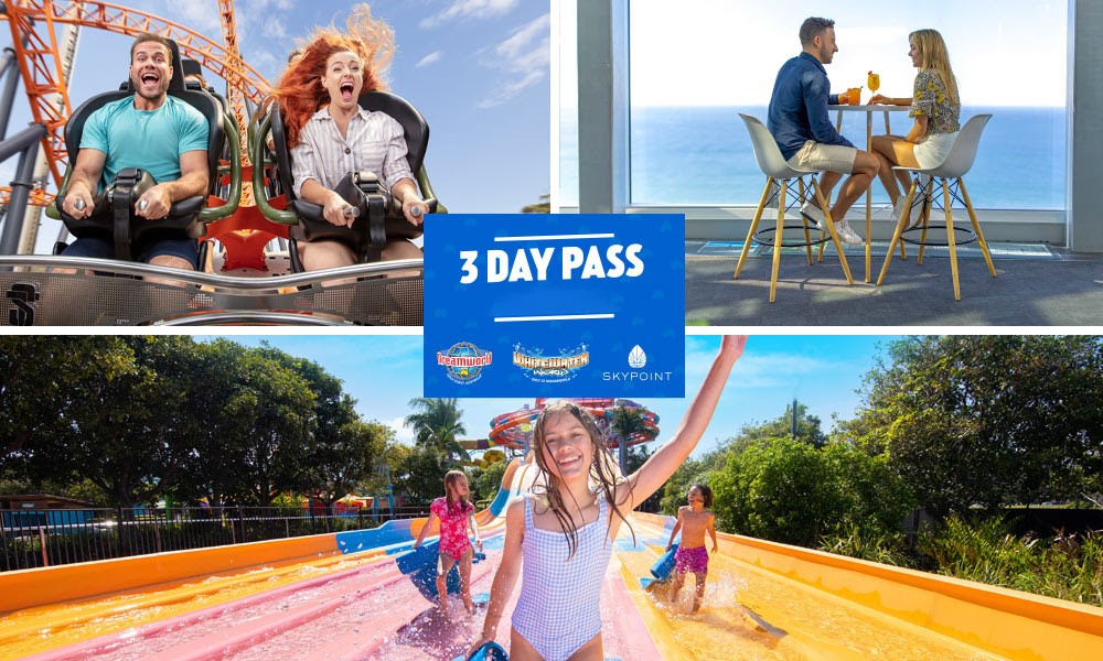 Dreamworld, WhiteWater World & SkyPoint 3 Day Pass