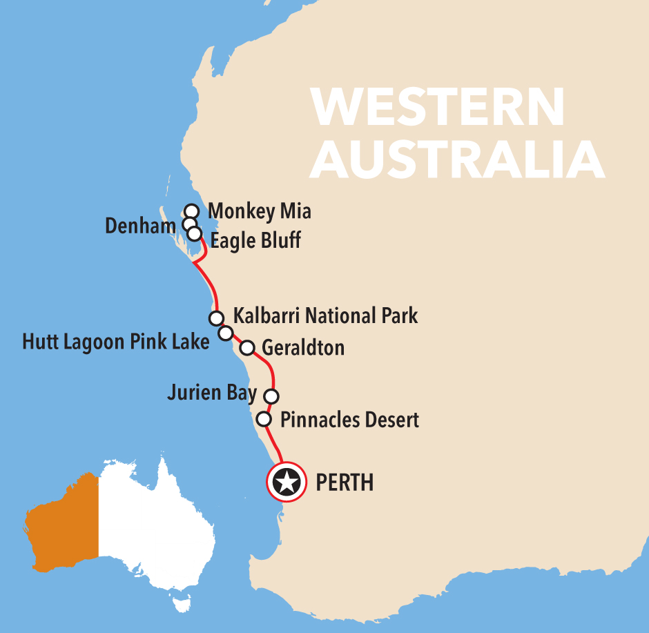 Autopia Tours: Perth to Monkey Mia 4 Day Coastal Loop (Private Single Room)