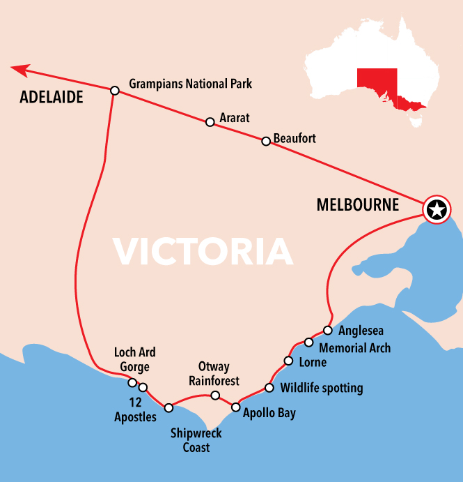 Autopia Tours: Melbourne to Adelaide 2 Day (Single Room)