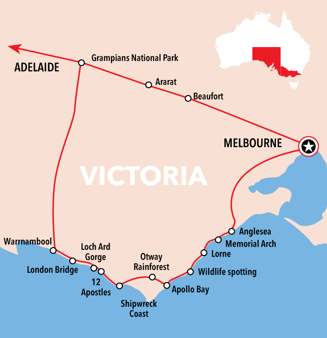 Autopia Tours: Melbourne to Adelaide 3 Day (Single Room)