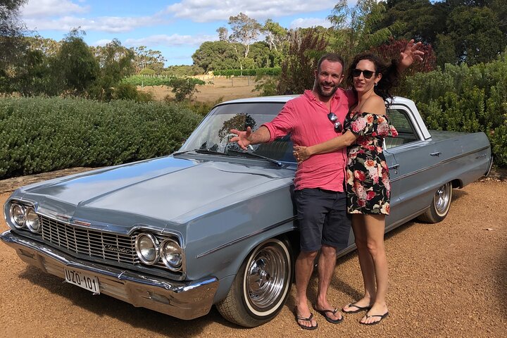 Margaret River Private Wineries Tour by Chevy Belair Classic Car