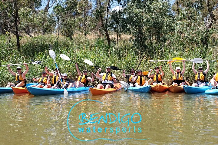 Kayak self-guided tour on the Campaspe River Elmore, 30 minutes from Bendigo