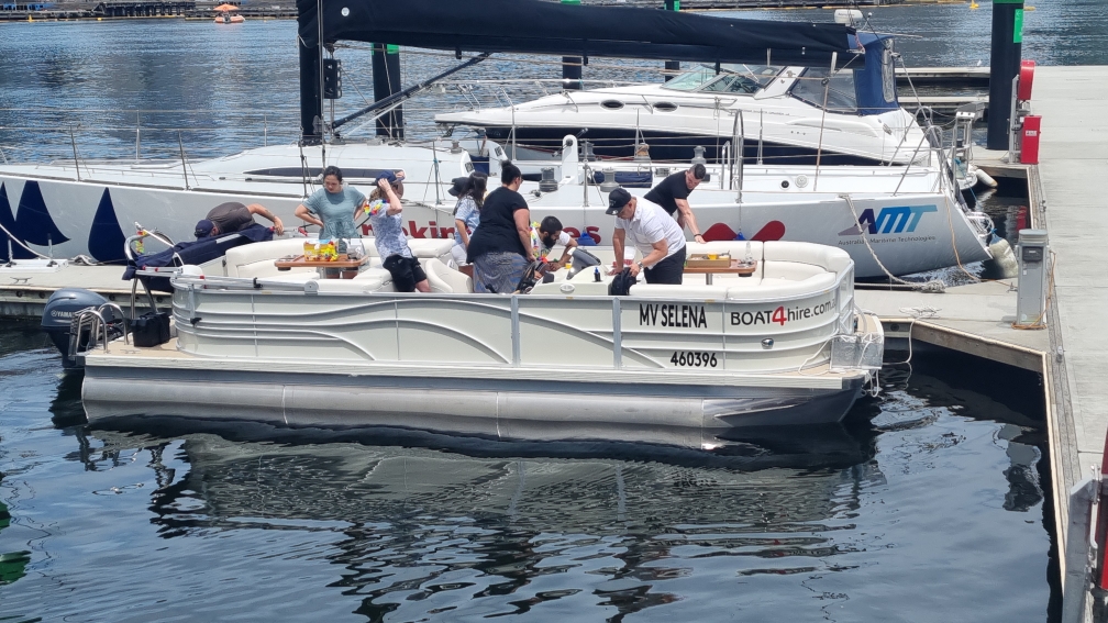 A Pontoon Party 2-Hour Boat Hire