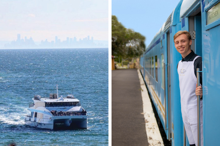 Sail, Rail and Dine – Steam Locomotive – Q Class – Table for 2 – Departs Melbourne CBD