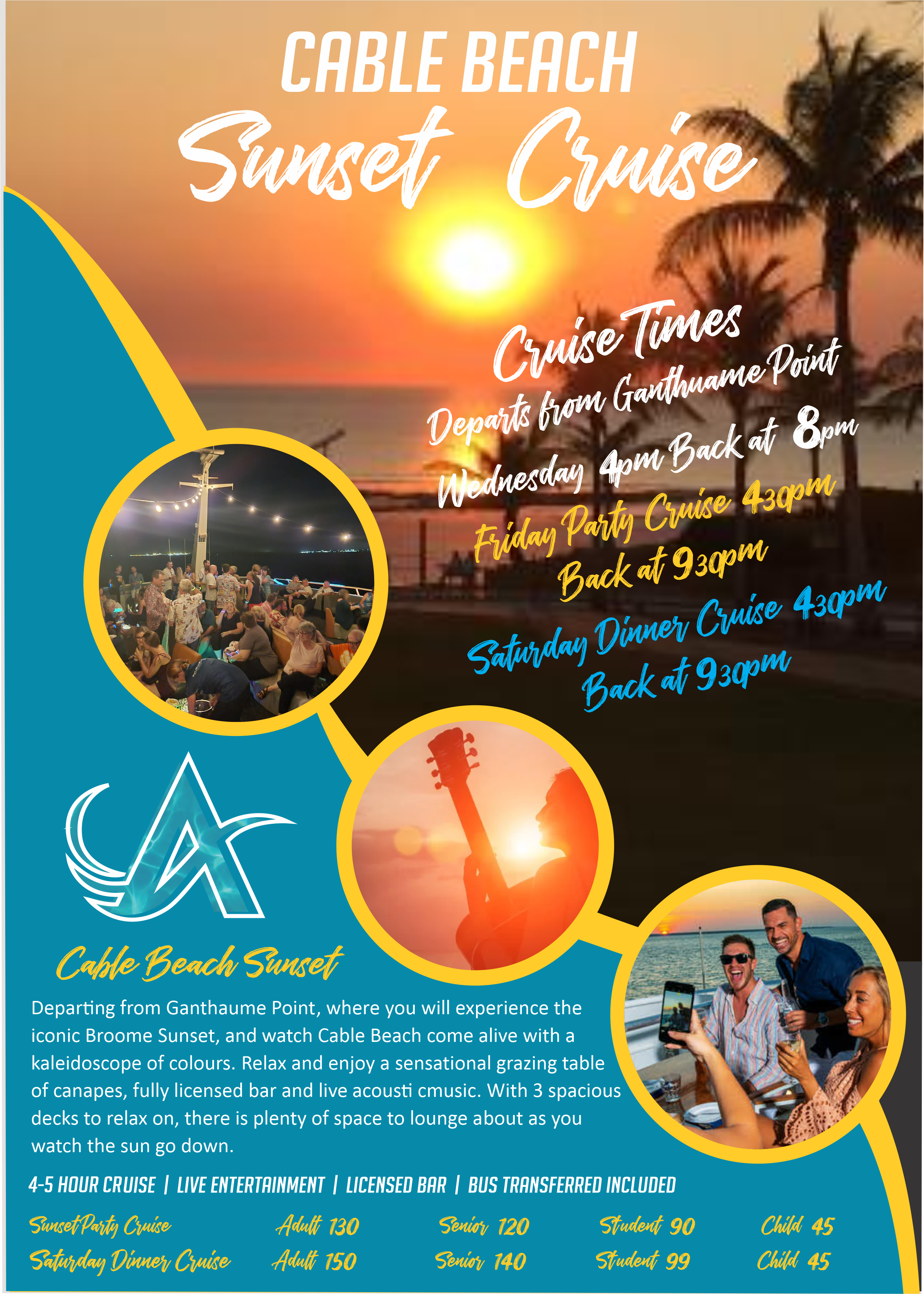 SUNSET CRUISE – Cable Beach