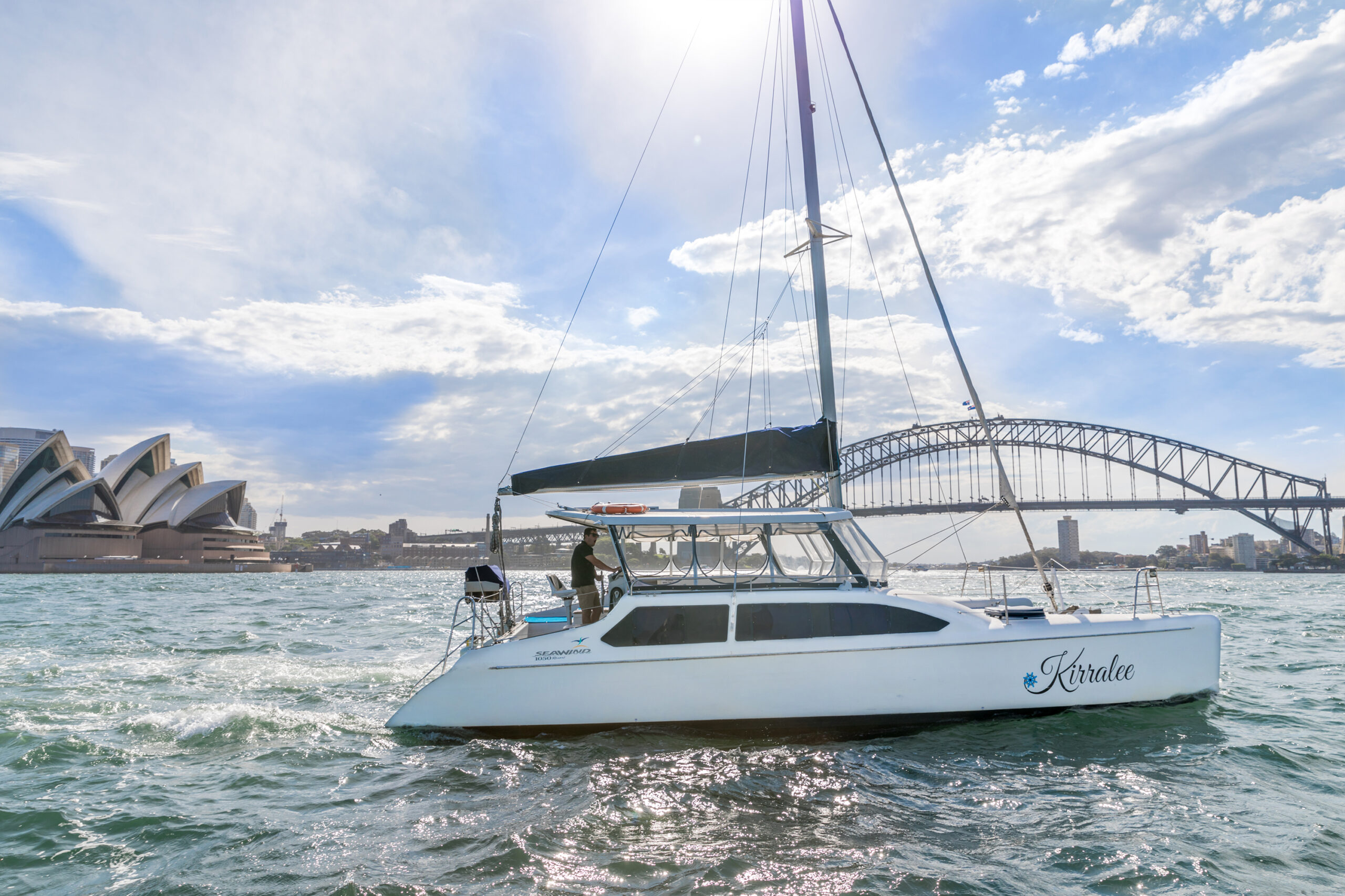 Vivid Sydney BYO Catamaran Cruise on Kirralee