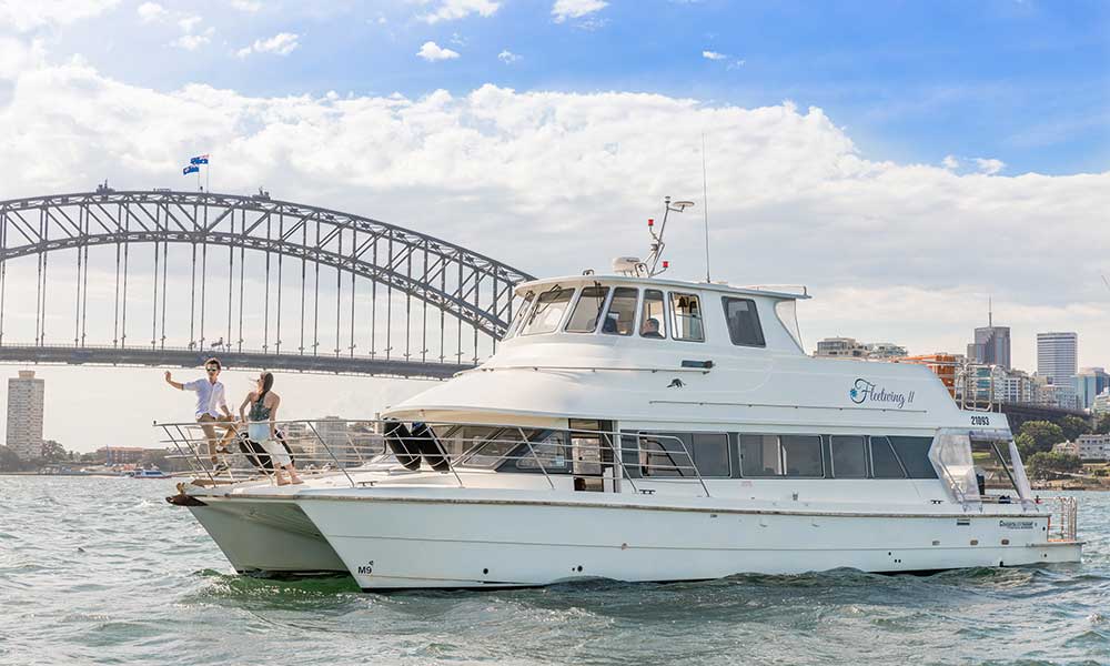 Vivid Sydney Catamaran Cruise with Canapes and Beverage