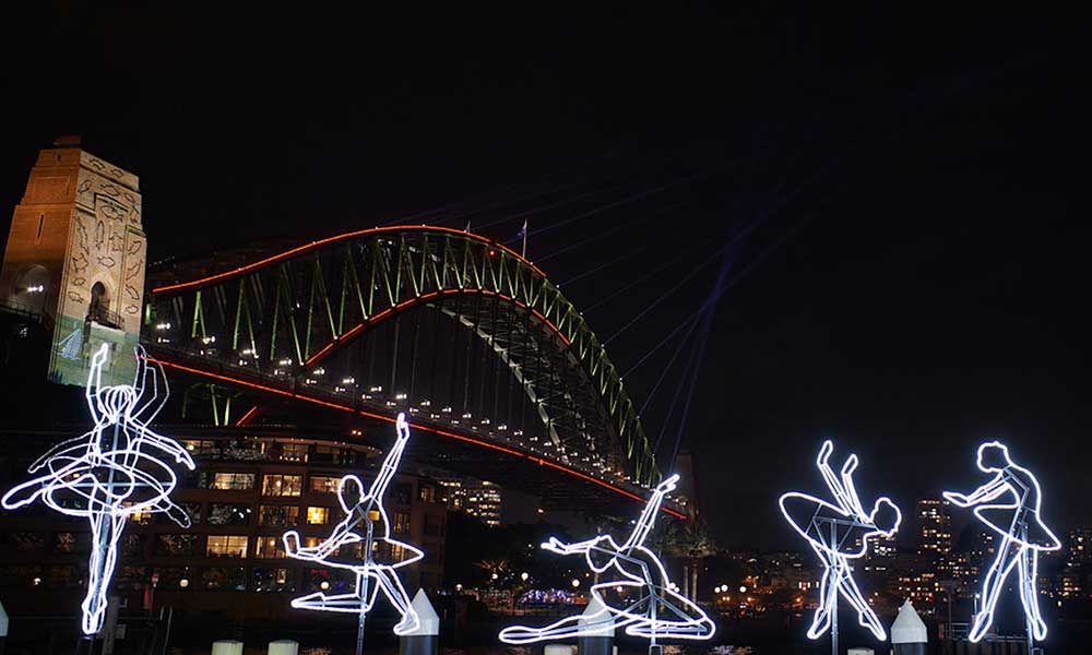 Vivid Sydney Catamaran Cruise with Canapes and Beverage