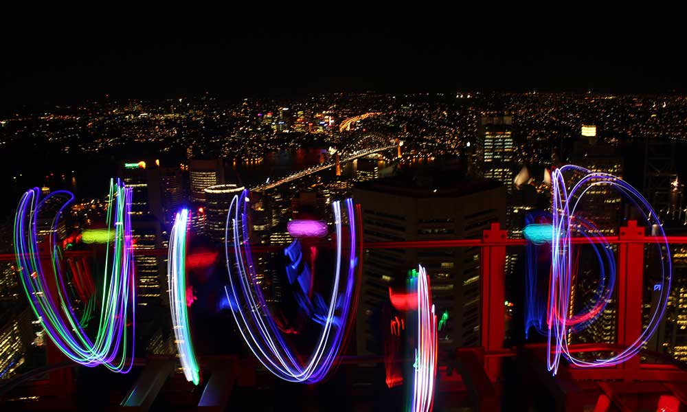 Vivid Sydney SKYWALK at Night