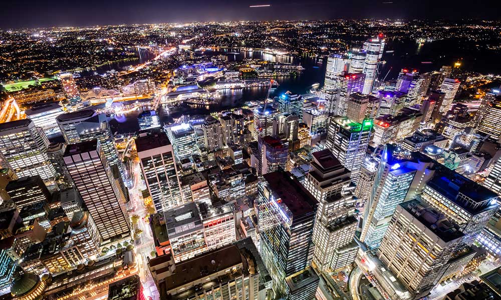 Vivid Sydney SKYWALK at Night