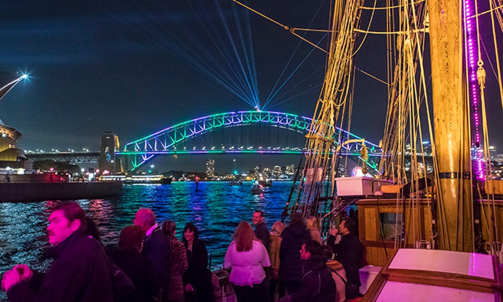 Vivid Tall Ship Cruise with Dinner - 1.5 Hours