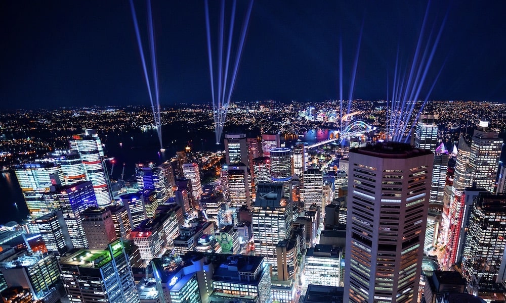 Vivid Sydney SKYWALK at Night