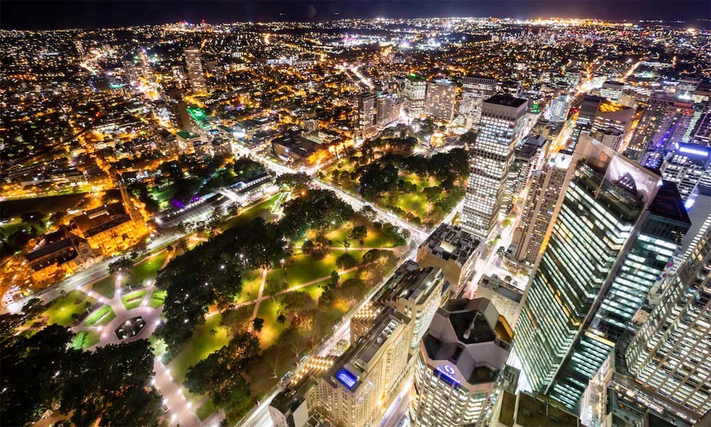 Vivid Sydney SKYWALK at Night