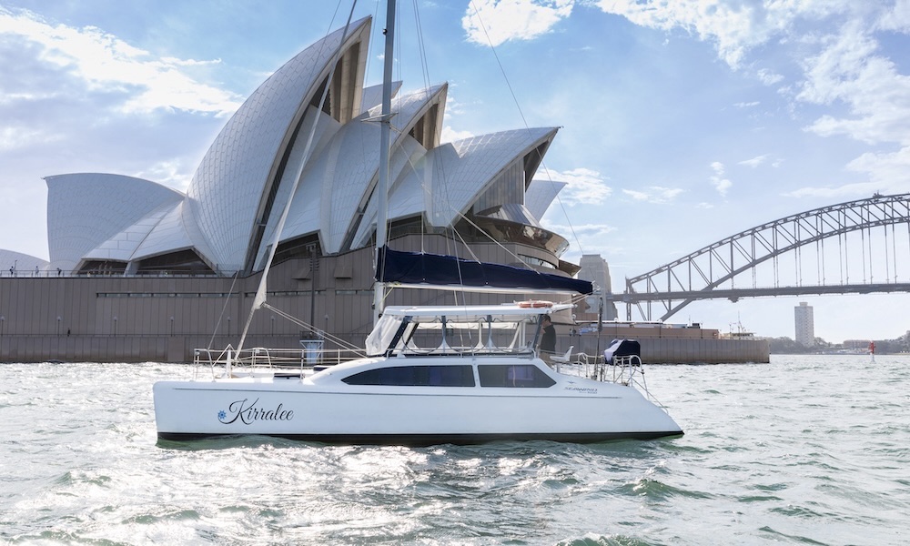 Vivid Sydney Harbour BYO Catamaran Cruise with Snacks