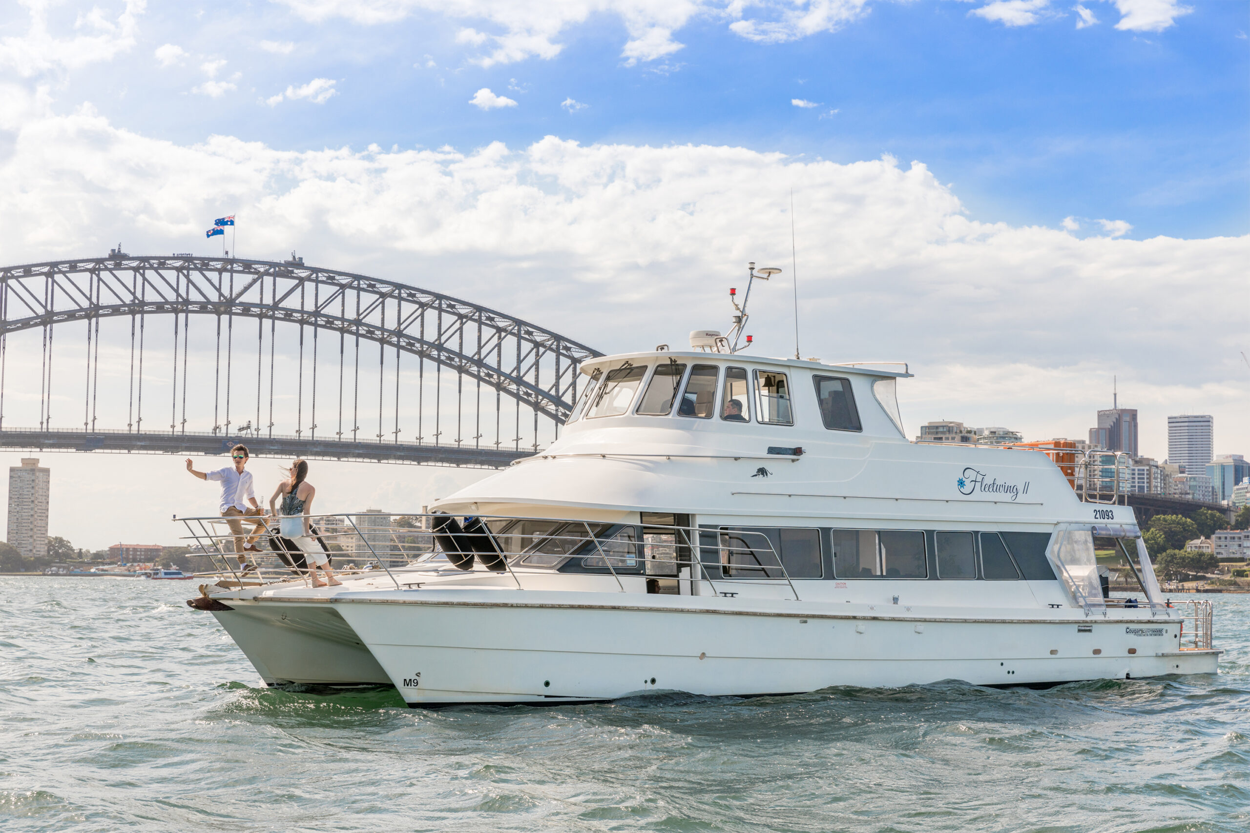Vivid Sydney Intimate Catamaran Cruise on Fleetwing II