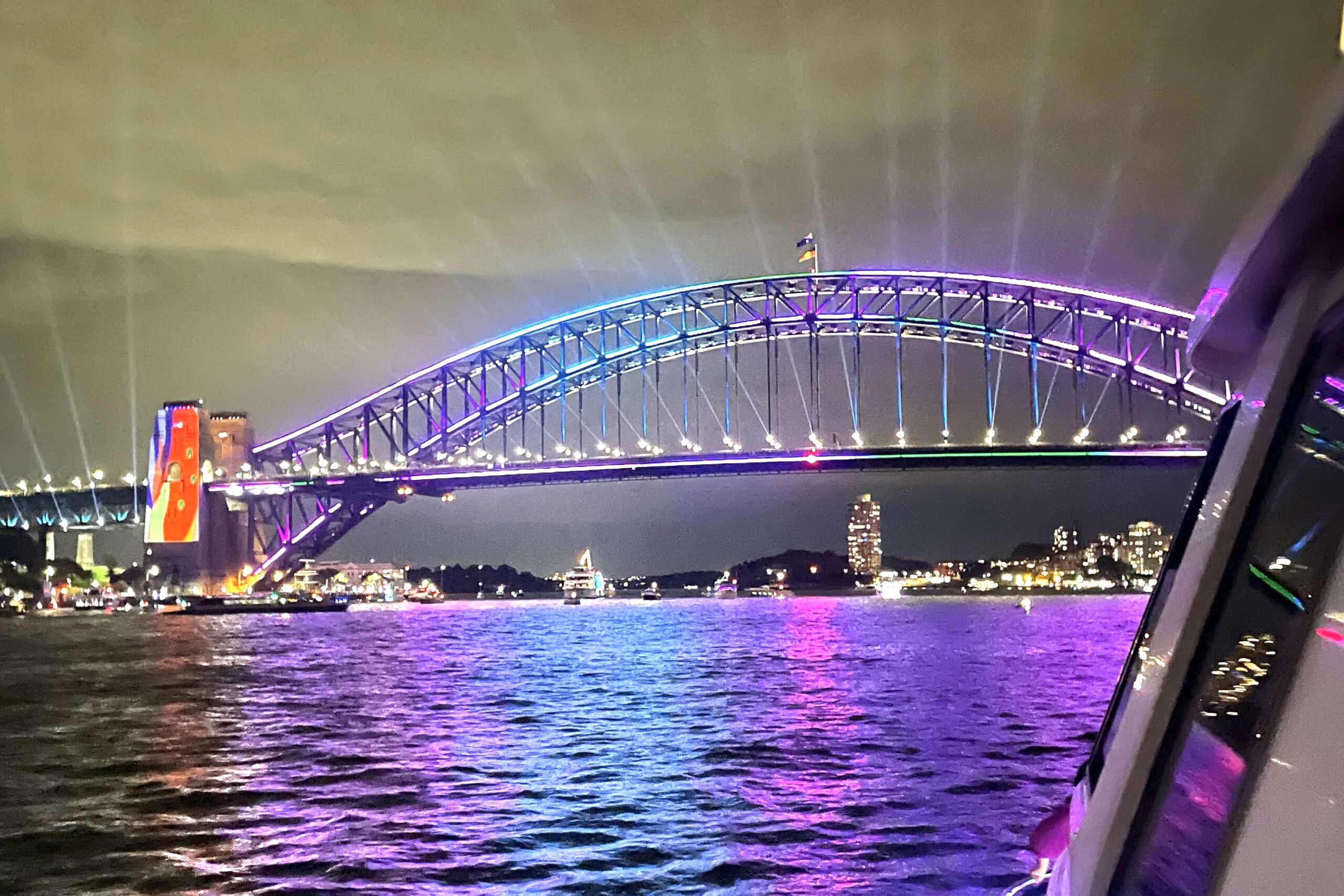 Vivid Sydney Intimate Catamaran Cruise on Fleetwing II