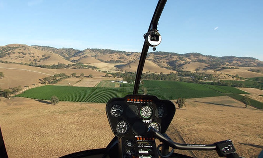 15 Minute Scenic Helicopter Flight over the Barossa Valley