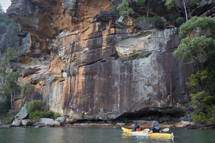 Cowan Creek Lunch paddle with Aboriginal rock art