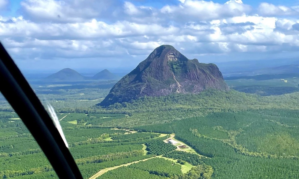 Glasshouse Mountains Helicopter Flight - 30 Minutes - For 2