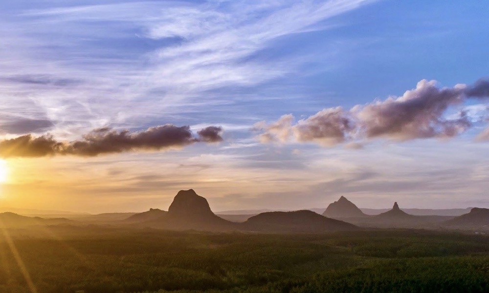 Glasshouse Mountains Helicopter Flight - 30 Minutes - For 2