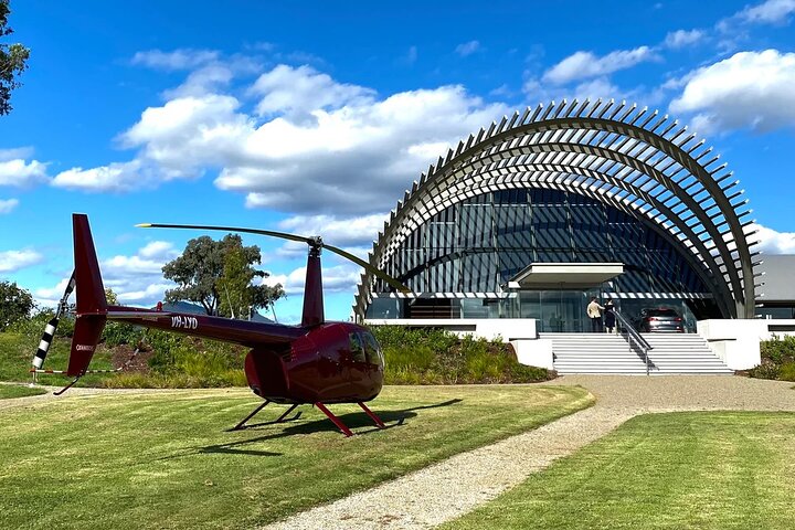 Winery Lunch by Helicopter at Levantine Hill