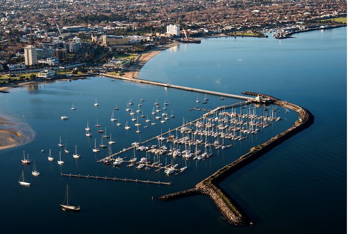 Melbourne City & Brighton Beach Boxes Helicopter Tour