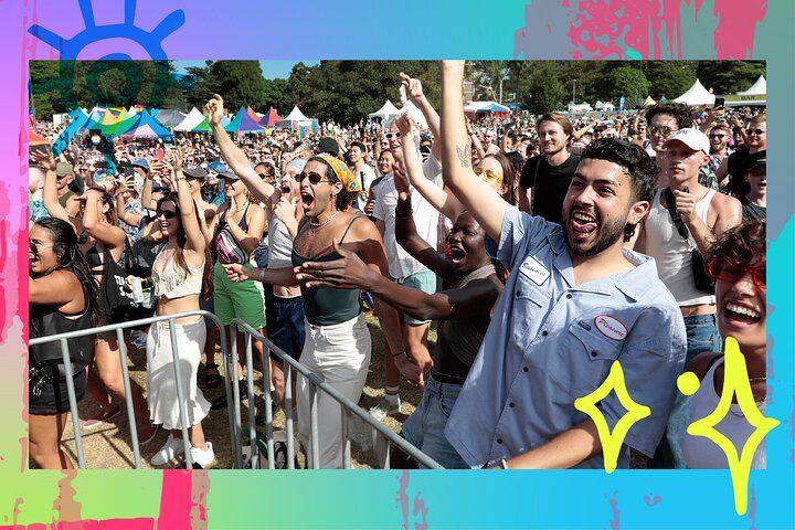 Sydney WorldPride 2023. Rainbow Republic. Presented by Optus