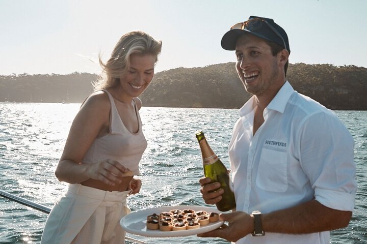 Sunset Champagne Cruise in Sydney Harbour on Classic Yacht