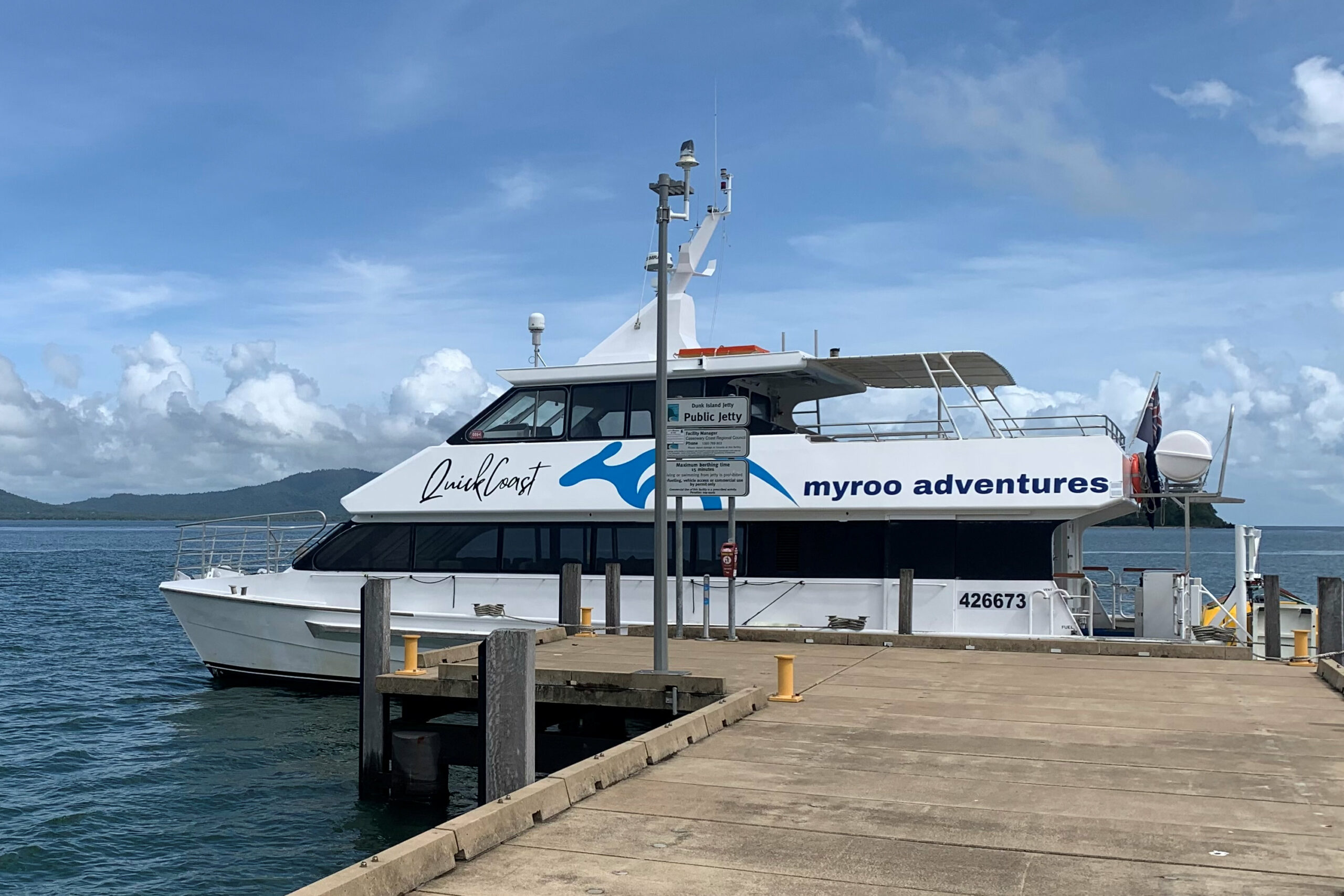 Dunk Island to Mission Beach |  One-Way | 3.00pm