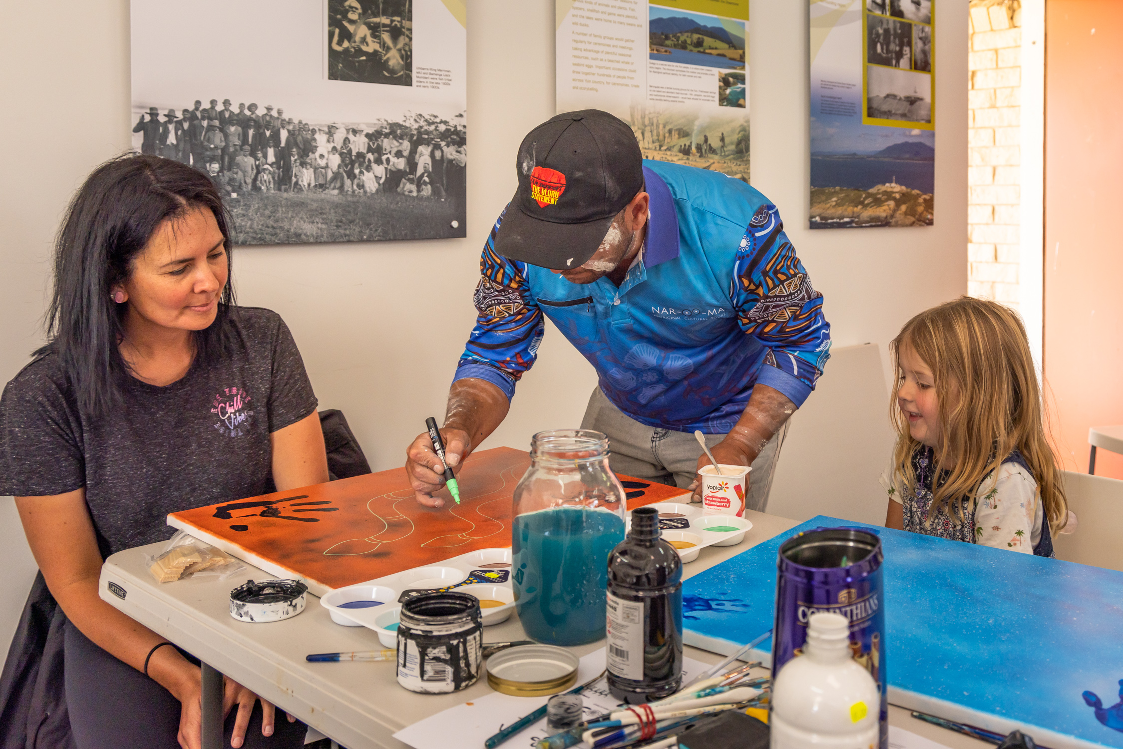 TRADITIONAL FIRST NATIONS ART WORKSHOP WITH NIGEL STEWART OF BUNITCH DREAMING