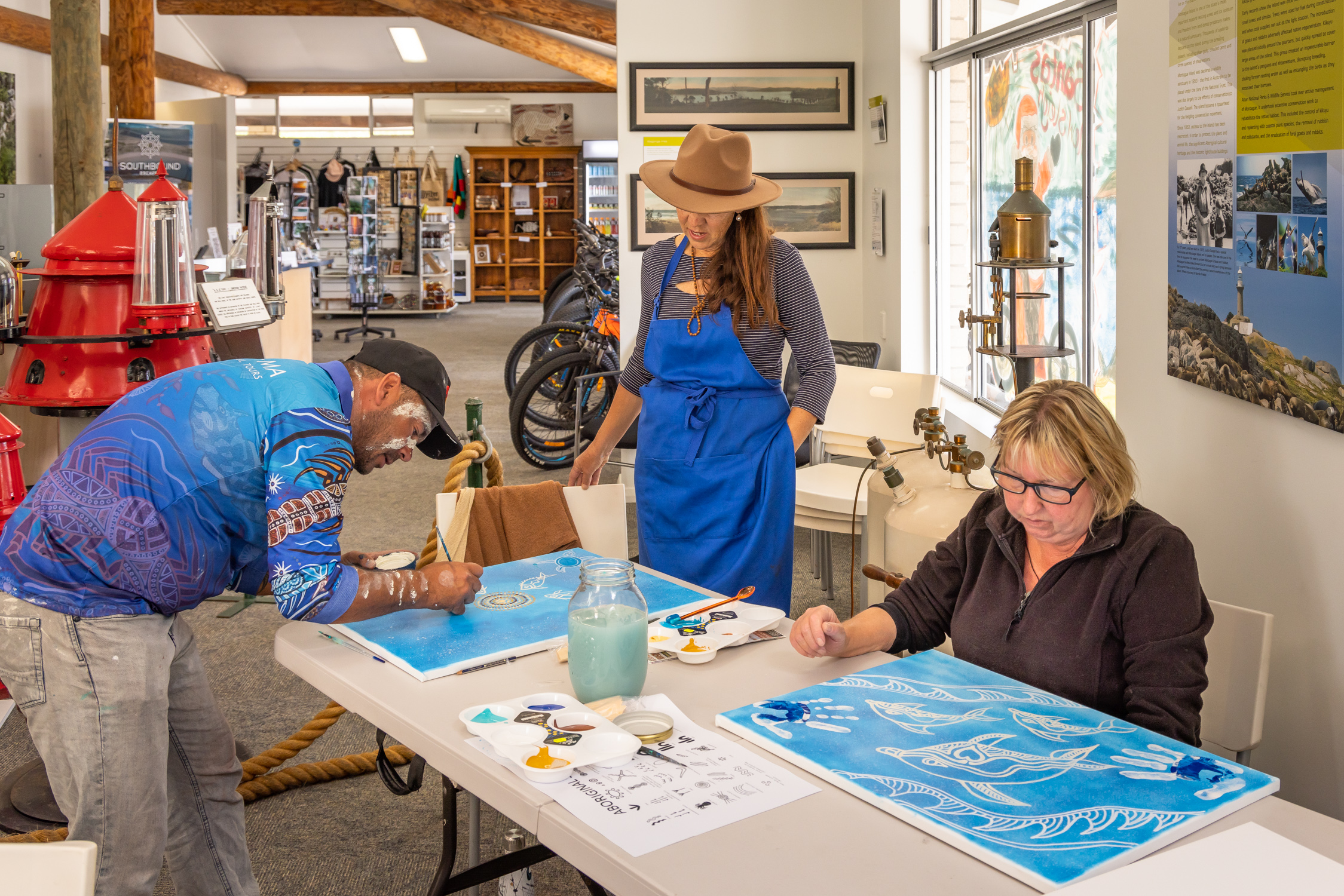 TRADITIONAL FIRST NATIONS ART WORKSHOP WITH NIGEL STEWART OF BUNITCH DREAMING