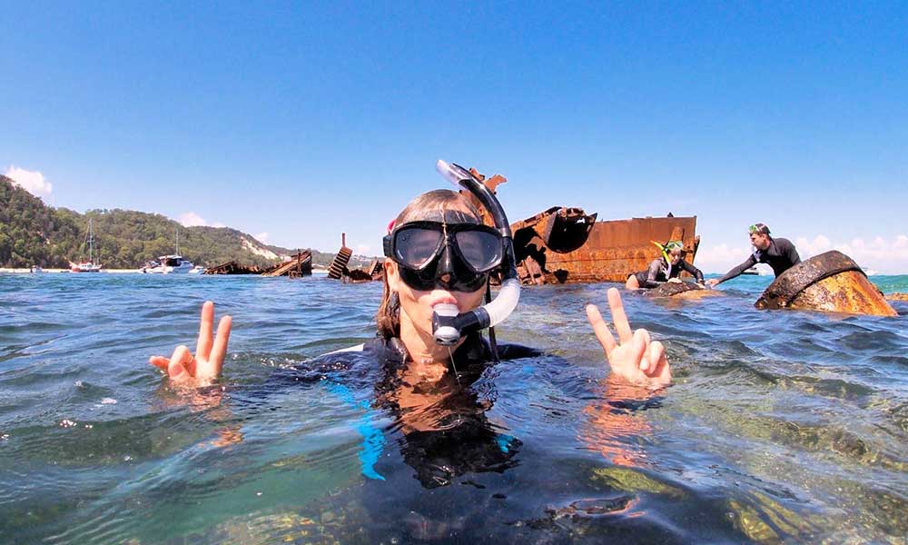 Tangalooma Wrecks Guided Snorkel Tour from Brisbane