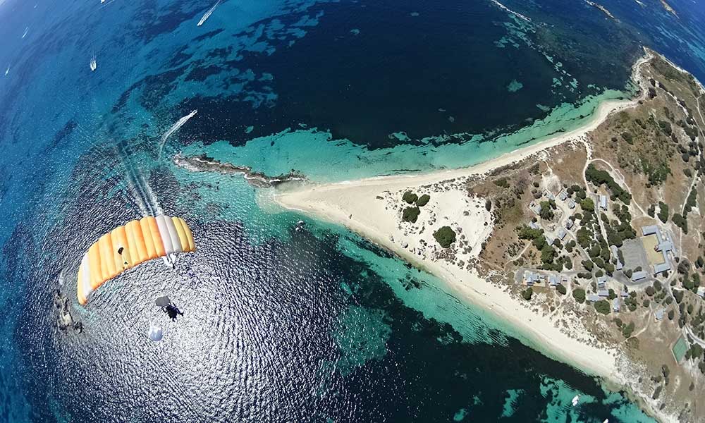 15,000ft Tandem Skydive over Rottnest Island Including Perth Transfers