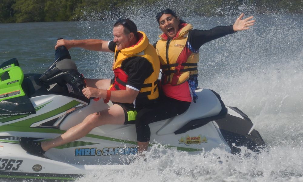 Glasshouse Mountains Jet Ski Tour from Caloundra