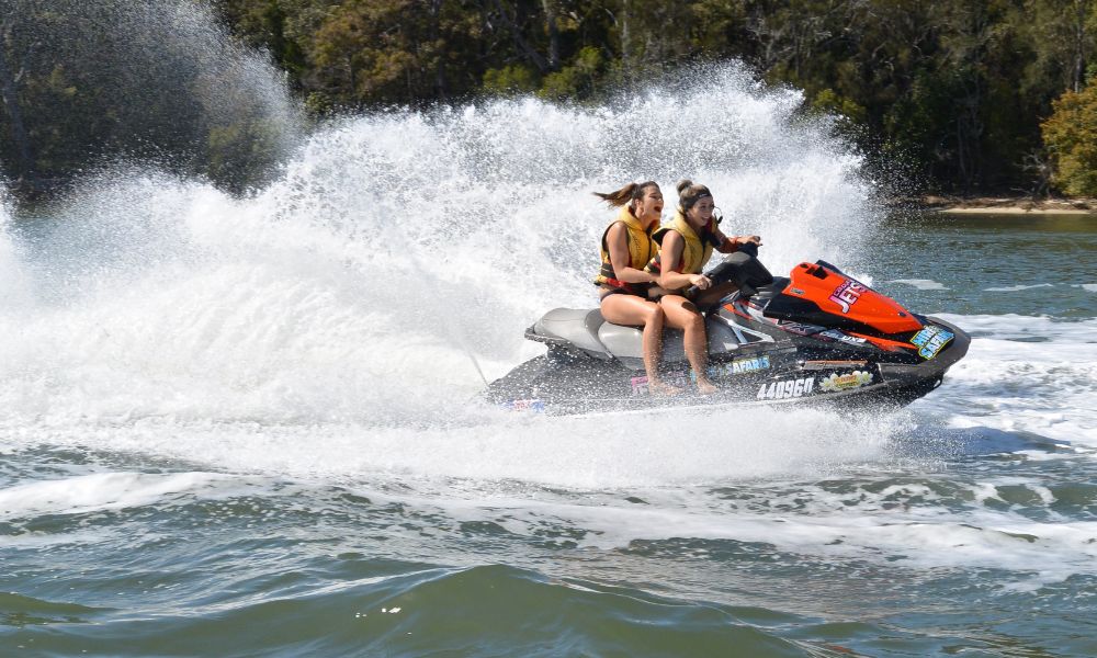 Glasshouse Mountains Jet Ski Tour from Caloundra