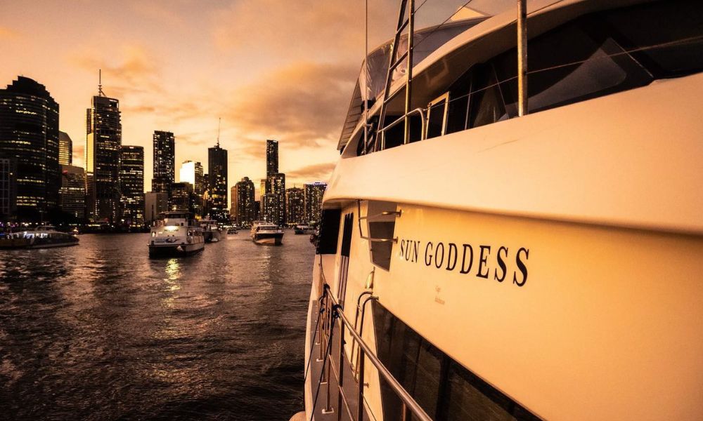 3 Course Dinner with Drinks on a Gold Coast Superyacht Cruise - For 2