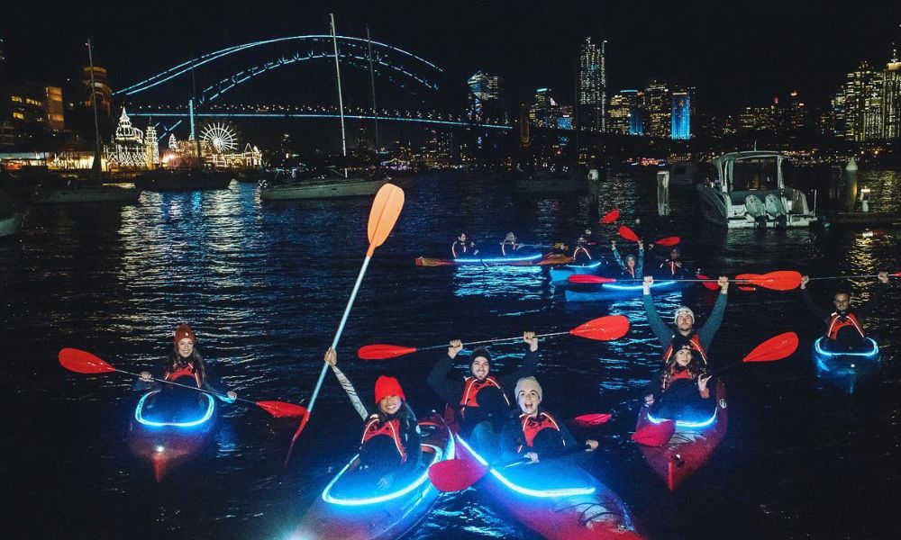 Sunset Kayaking Session on Sydney Harbour