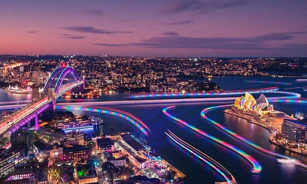 Vivid Sydney Harbour Dinner Cruise and Premium Drinks Package