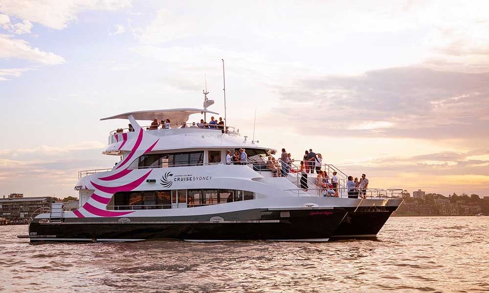 Vivid Sydney Harbour Dinner Cruise and Premium Drinks Package