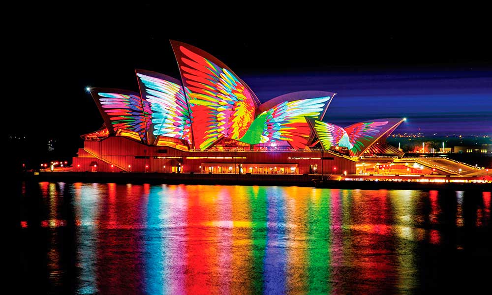 Vivid Sydney Intimate Catamaran Cruise on Heaven