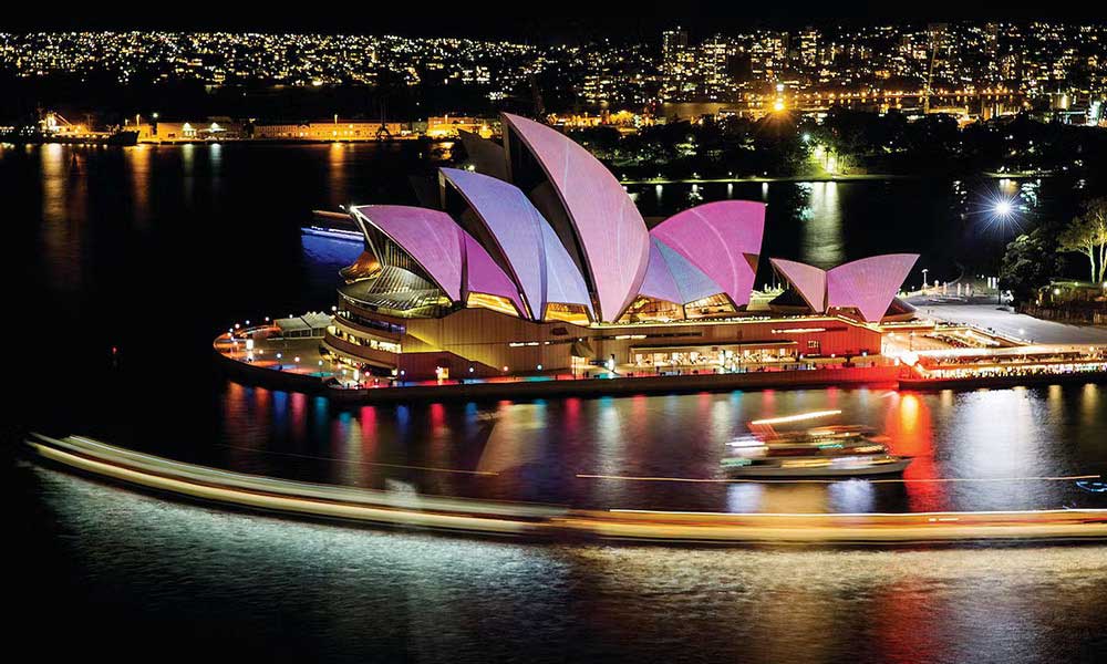 Vivid Sydney Harbour Cruise - Departing Circular Quay