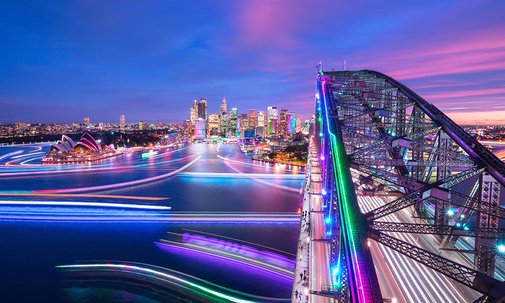 Vivid Sydney Harbour Cruise - Departing Darling Harbour