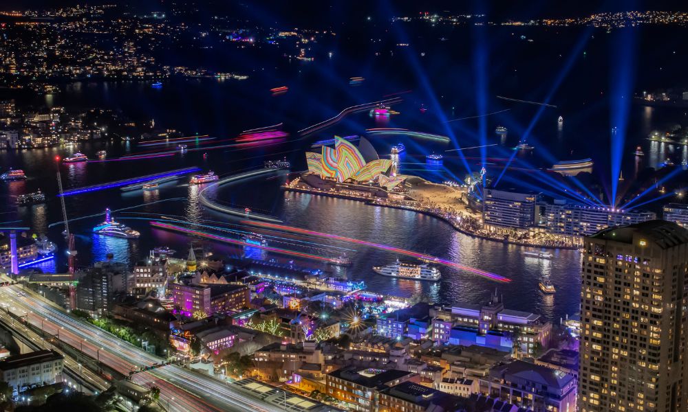 Vivid Sydney Harbour Buffet Dinner Cruise on a Glass Boat - Thursday & Sunday